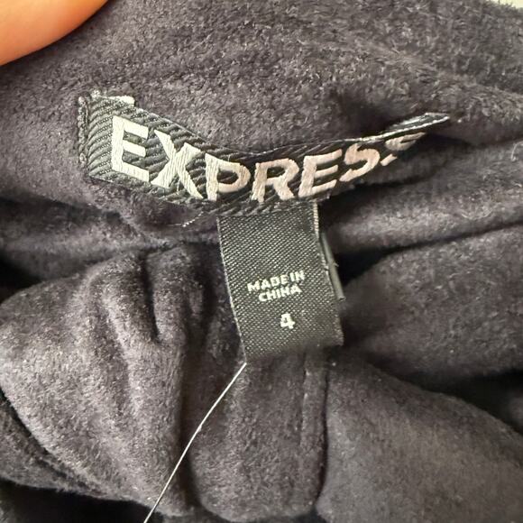 Express sz 4 black faux‎ suede skirt NWT - Picture 5 of 9